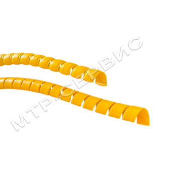 Защитная спираль облегчённая желтая 13-18